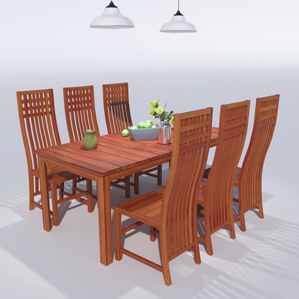 Dining Set Table 3d Model Turbosquid 1581261 - Kitchen Dining Room Table 3d Model Dining Set Table 3d Model Turbosquid 1581261 - Kitchen Dining Room Table 3d Model