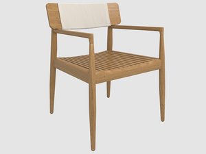 archi dining armchair gloster 3D