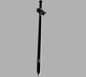 3D kirito s sword elucidator model