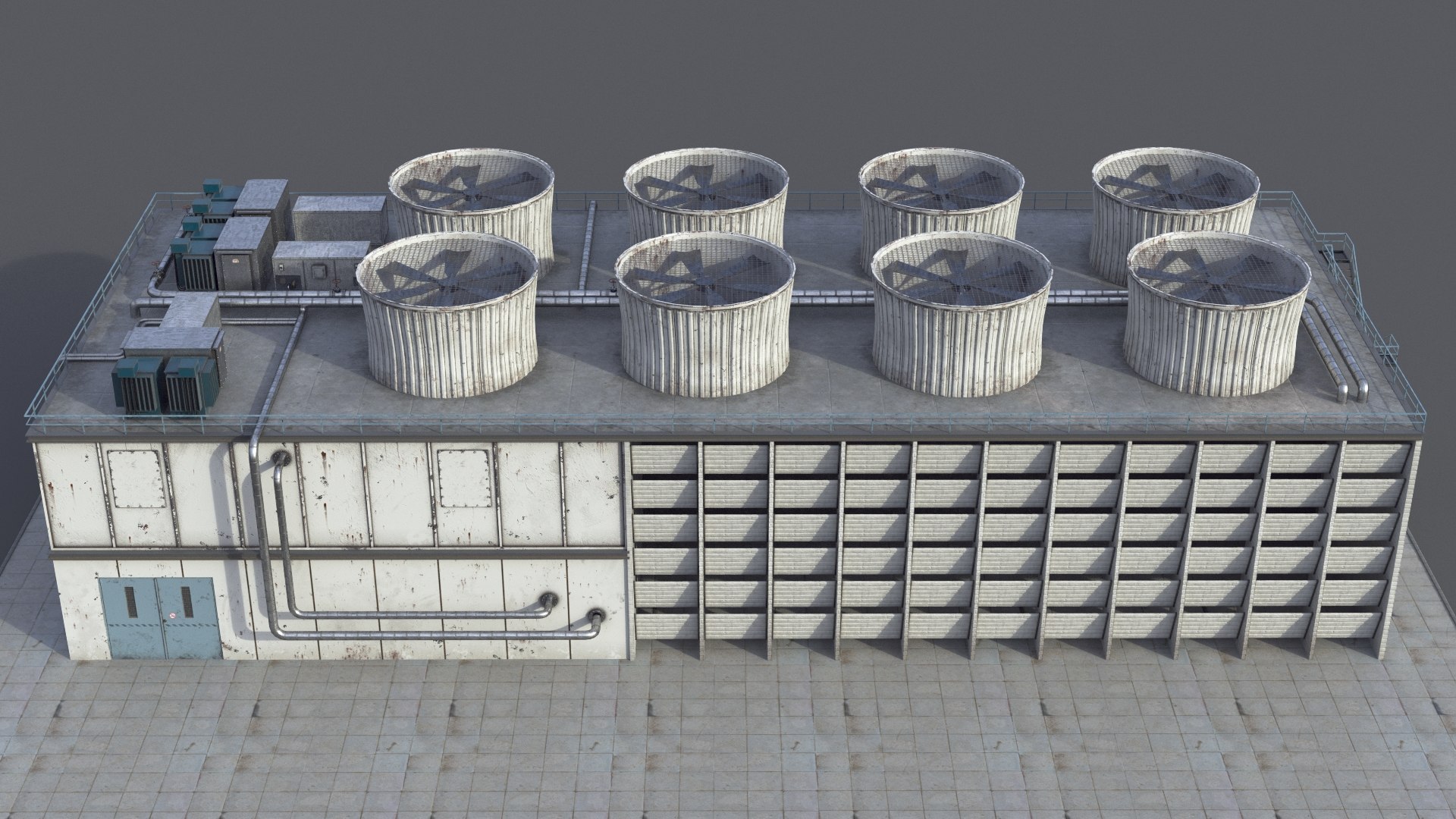 3d Model Cooling Tower Turbosquid 1581438