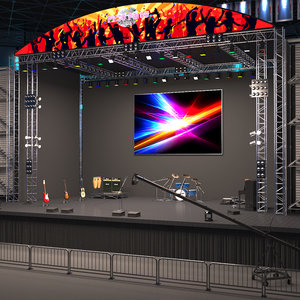 3D model stage arena
