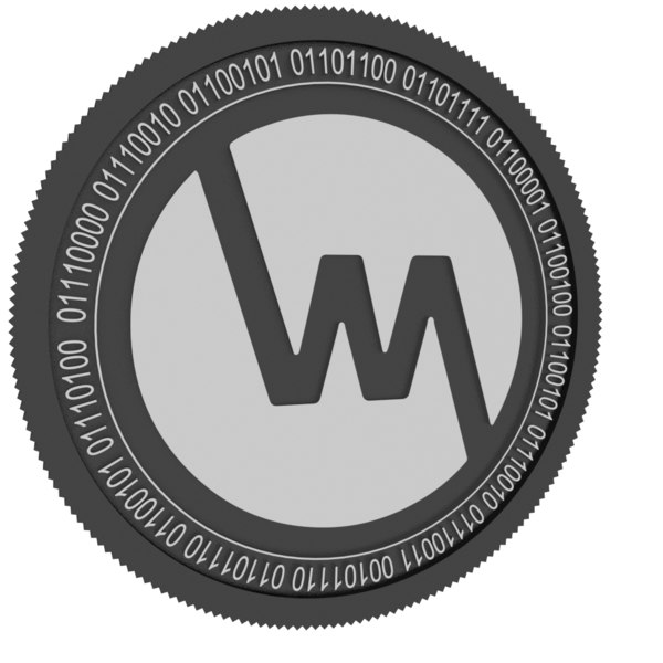 wepower black coin 3D model
