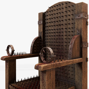 3D inquisition chair torture model