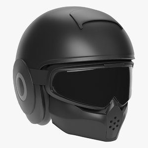 3D model motorcycle helmet
