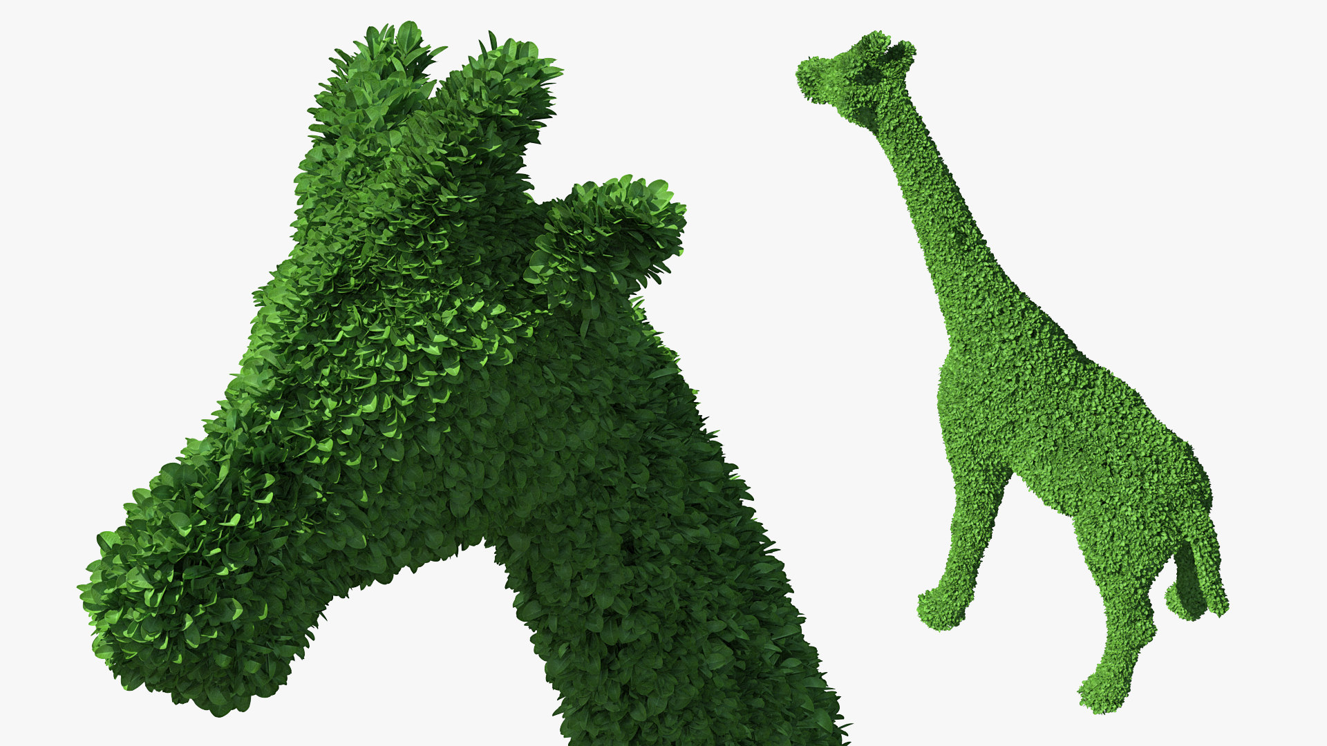 3D decorative giraffe topiary model TurboSquid 1581953