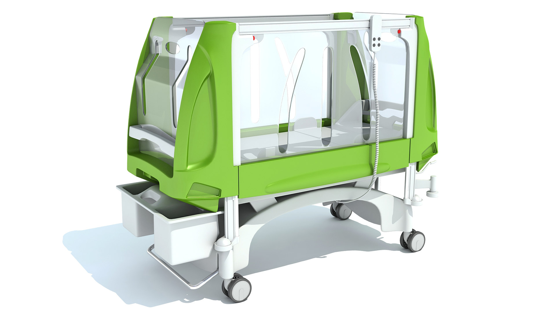 3D pediatric medical hospital bed - TurboSquid 1582097