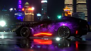3D avax - cyberpunk car model