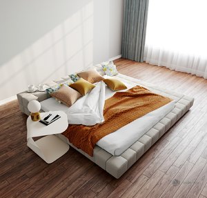 3D bed furniture pillow model