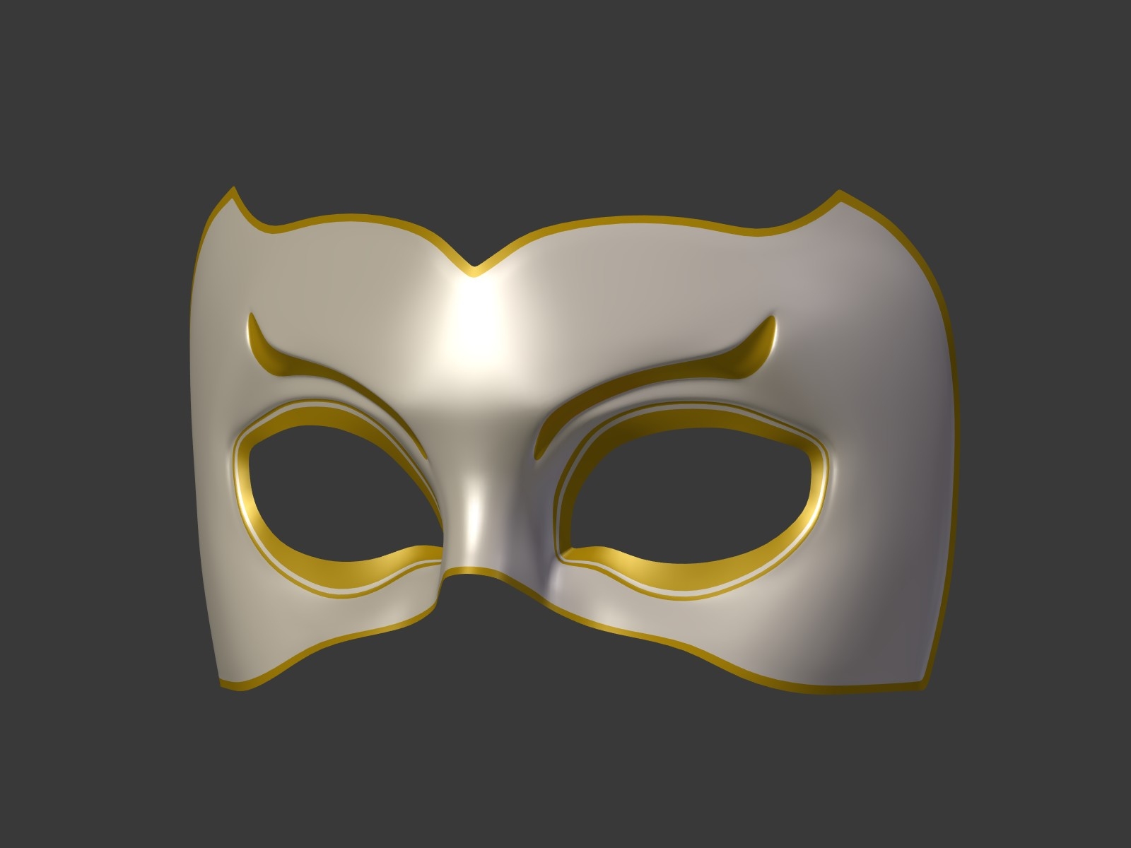 3d mardi gras mask