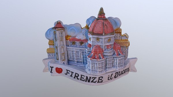 3D model love firenze magnet souvenir