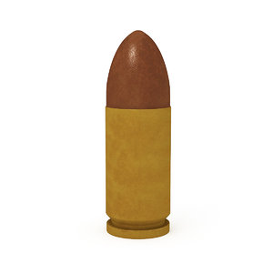 3D 9mm bullet