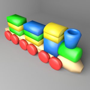 3D toddler toy - train