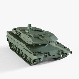 3D leopard tank model