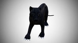 panther rigged 3D model