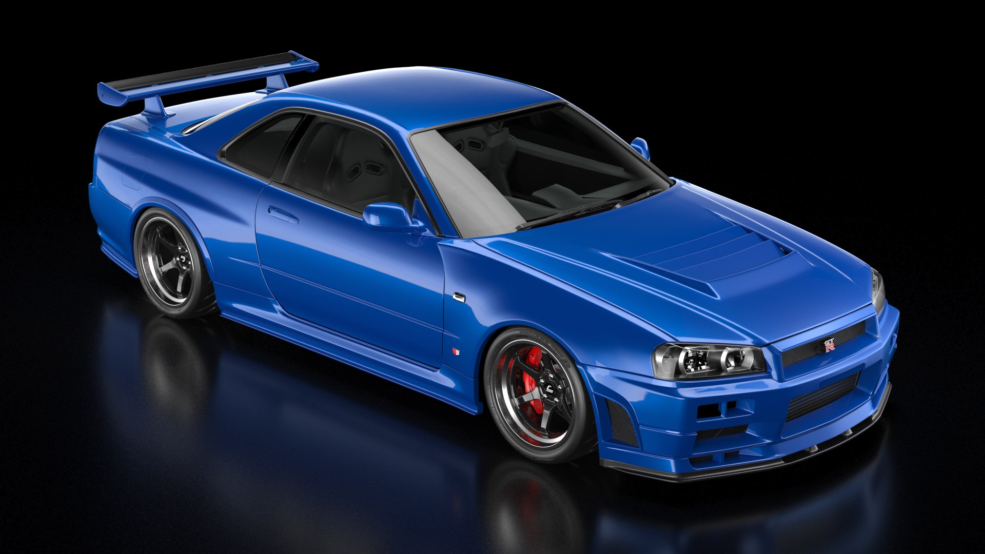 Nissan skyline 3d model