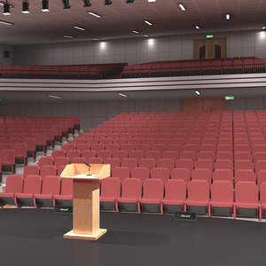 lecture hall 3D model