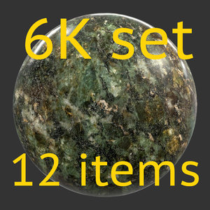 Stone gray and red 6K Texture set 12 items