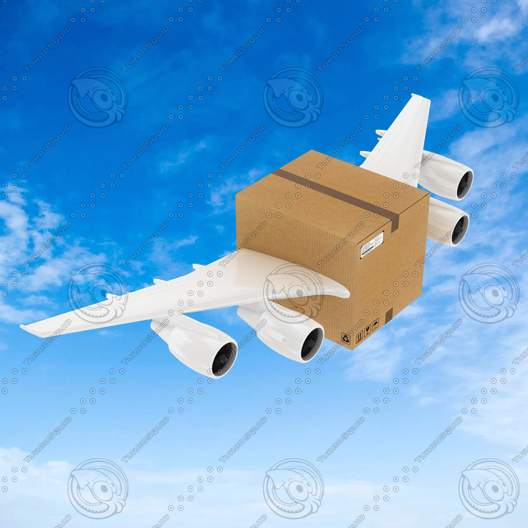 3D corrugated box airplane wings TurboSquid 1583238