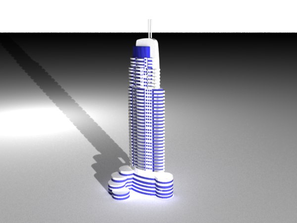 3D address dubai hotel model