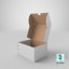 3D cardboard box 06 rigged model