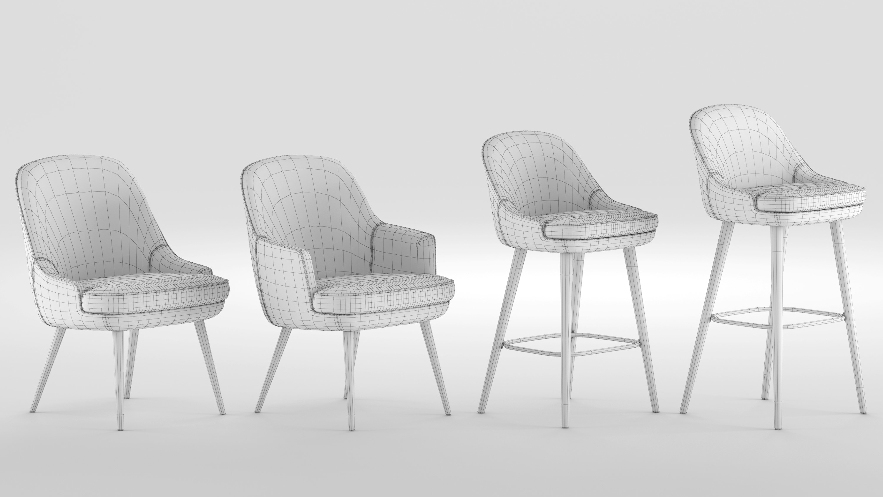 3D walter knoll 375 dining chair model TurboSquid 1583813