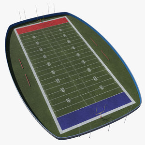 3D football field model