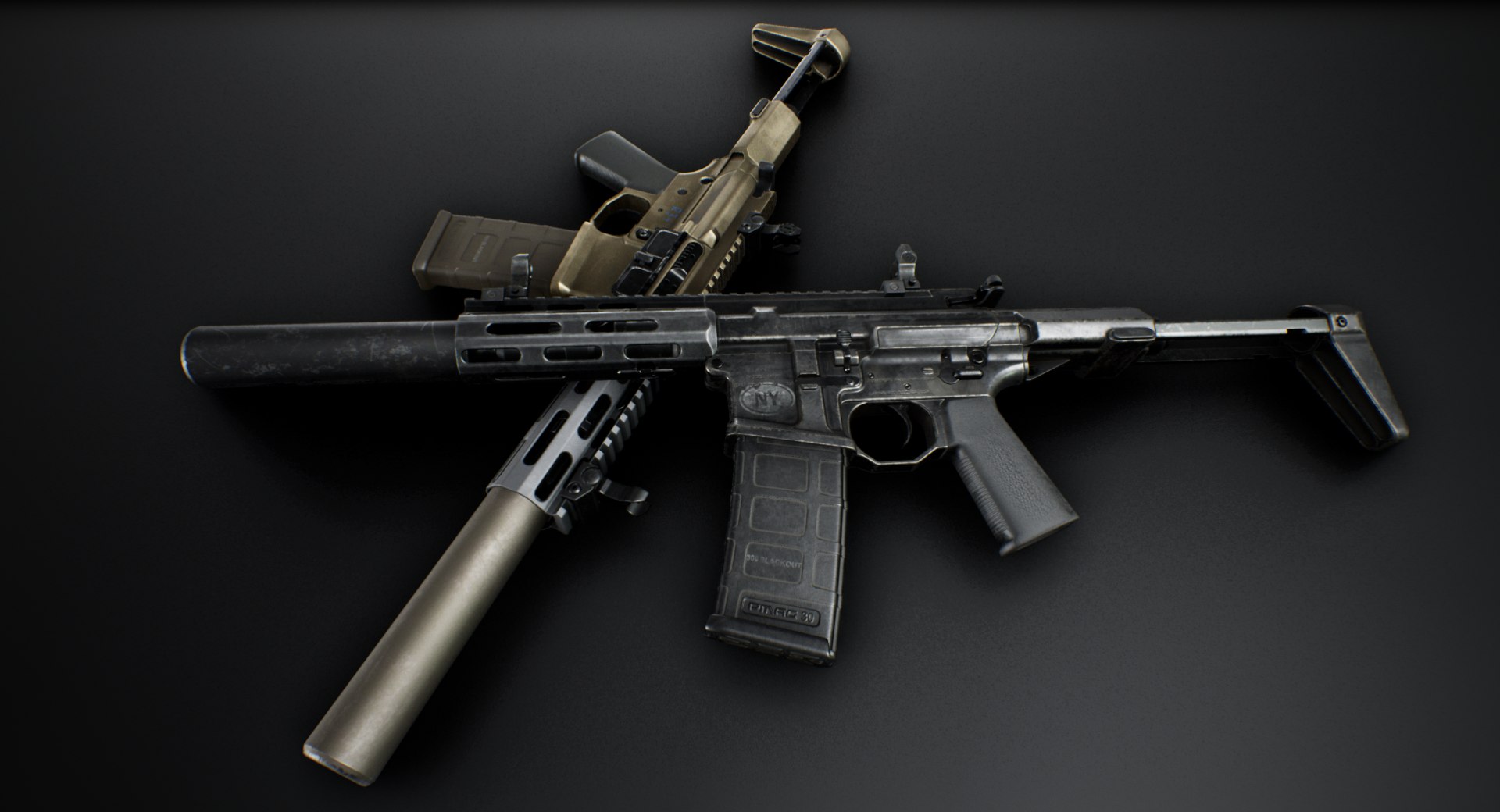 AAC Honey Badger 3DModell TurboSquid 1562578
