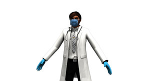indian man doctor 3D
