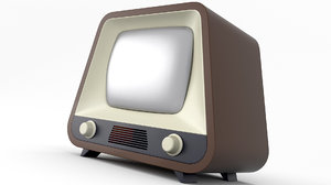 tv old retro 3D model