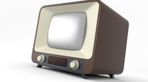 3D model tv old retro