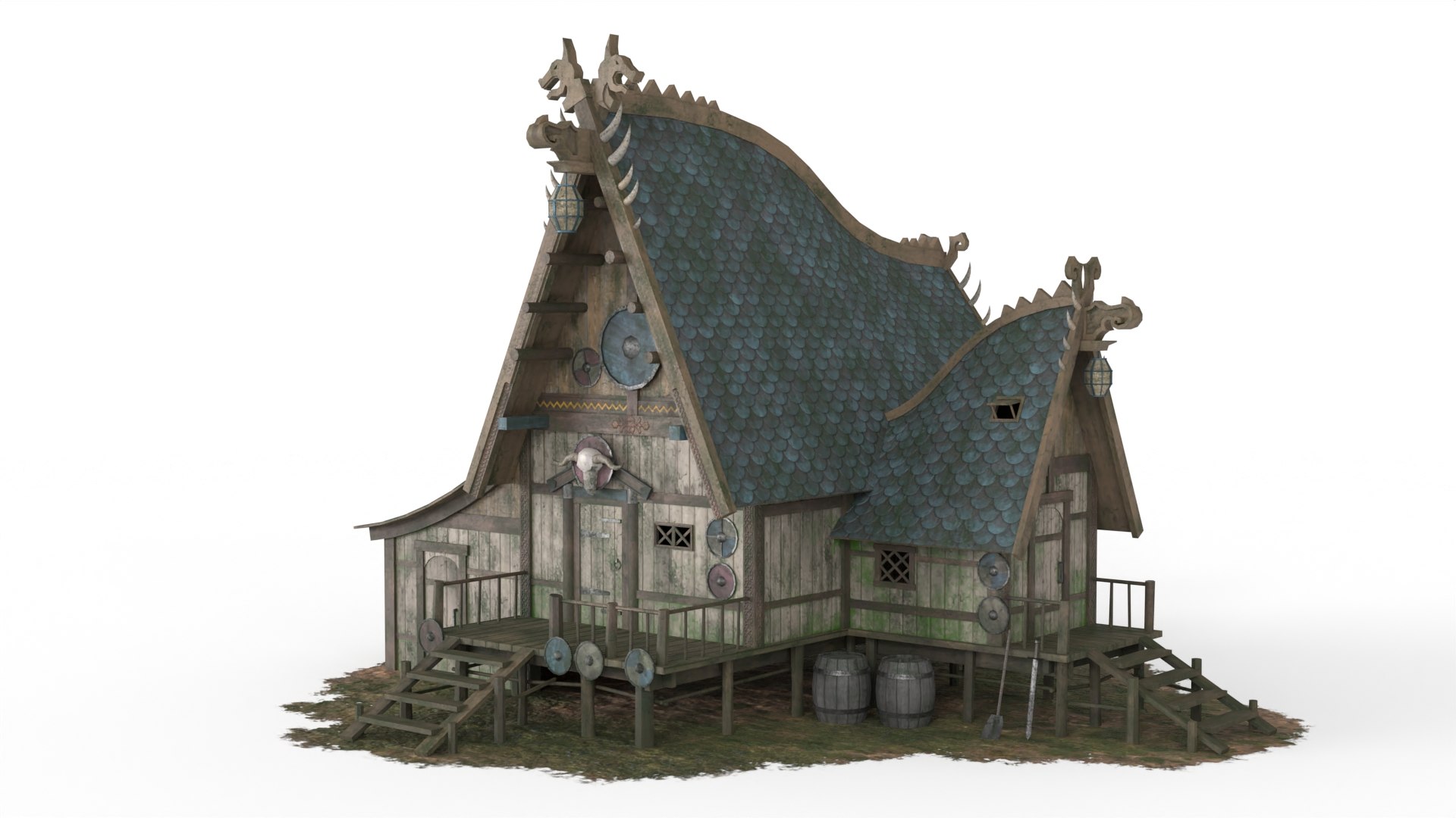 Viking house 04 3D TurboSquid 1584396