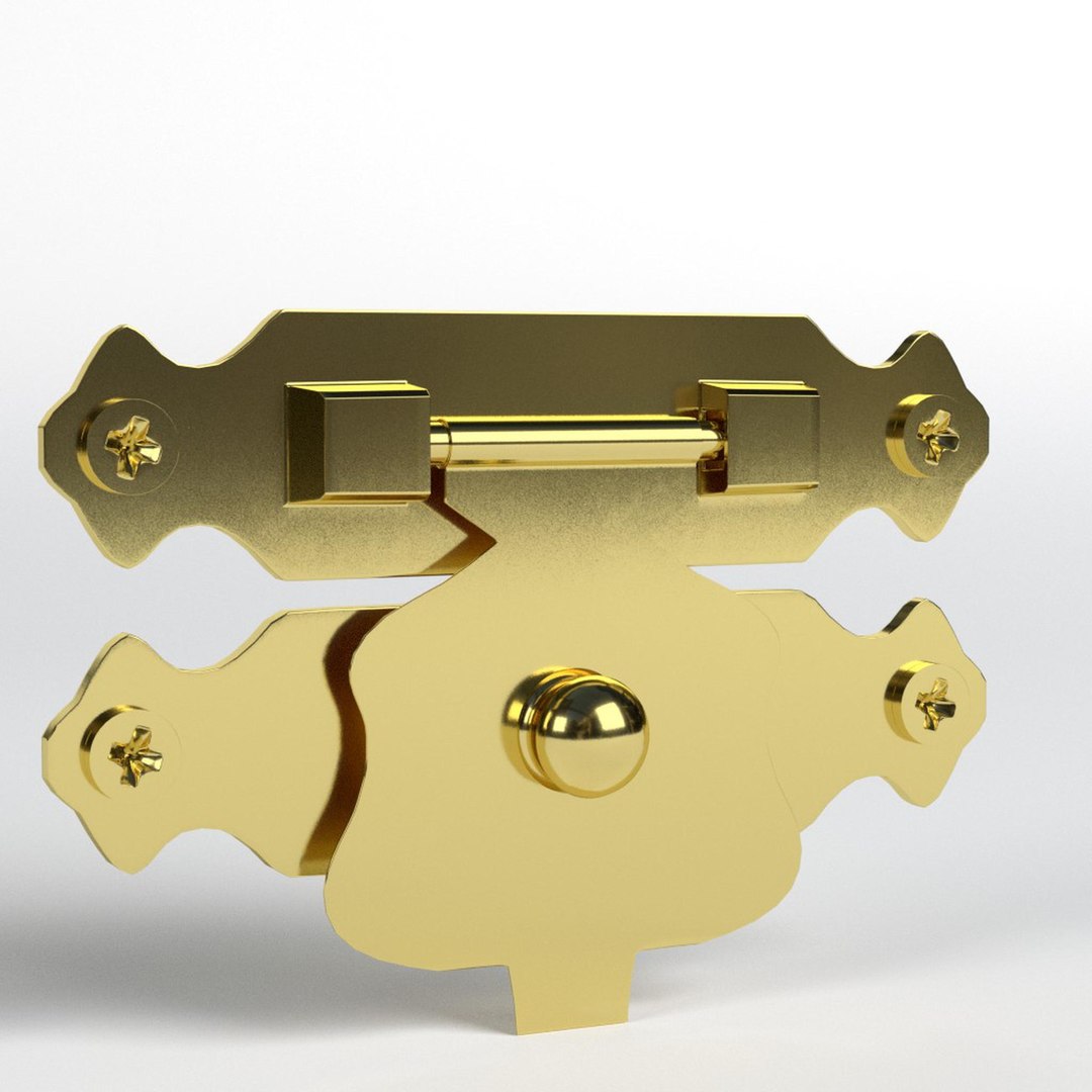 Small chest latch 3D model TurboSquid 1584413