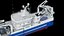 brendelen trawler fishing vessel 3D model