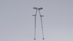crutch blender 3D model