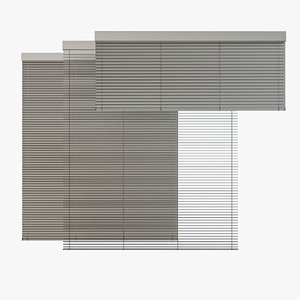 3D venetian blinds rails x model
