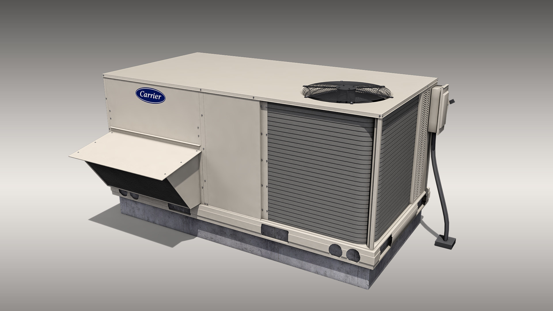 3D Model Carrier Rooftop Air Conditioner - TurboSquid 1584637