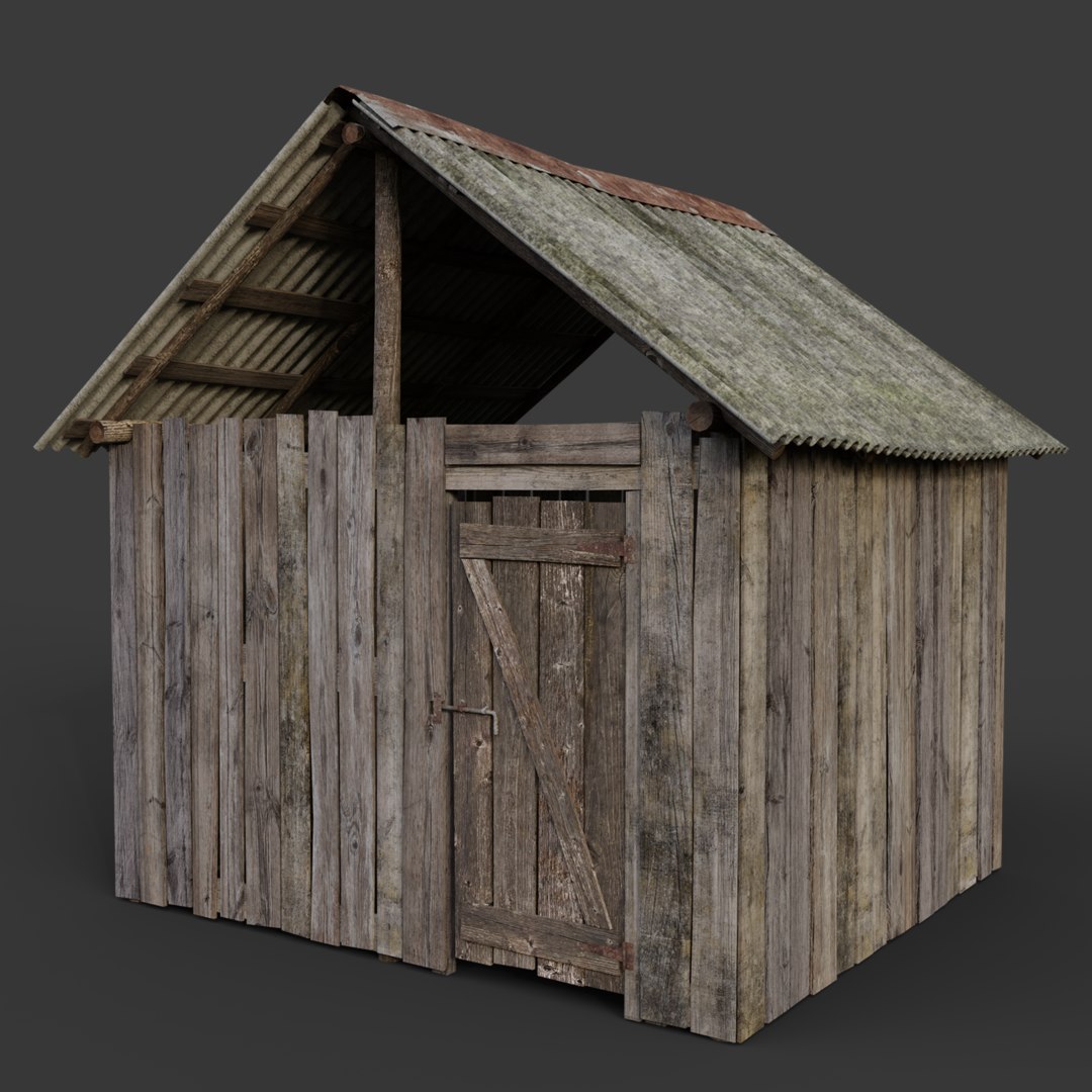 3D model wooden shed - TurboSquid 1584708