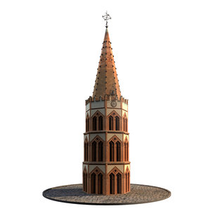 church tower 3D model