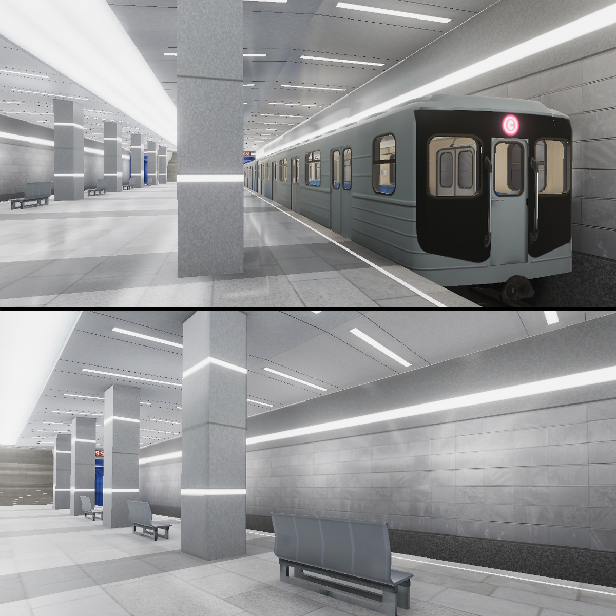 3D subway station 02 model - TurboSquid 1584794