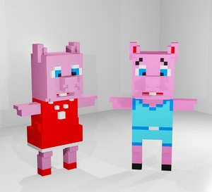 3D pigs couple model
