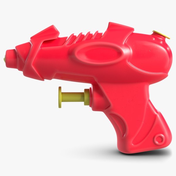 3D model water gun toy pink