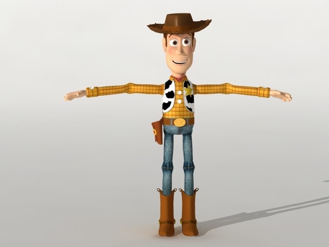 woody pixar toy story 3d max