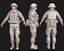 3D soldier games model