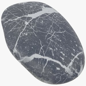 3D stone rock marble