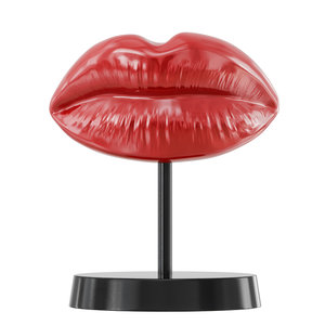 figurine red lips model