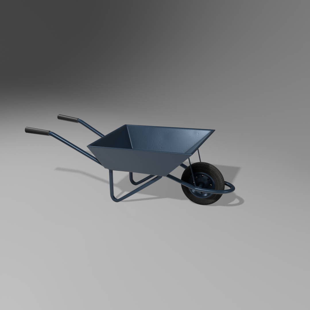 3D wheelbarrow pushcart wheel - TurboSquid 1585227