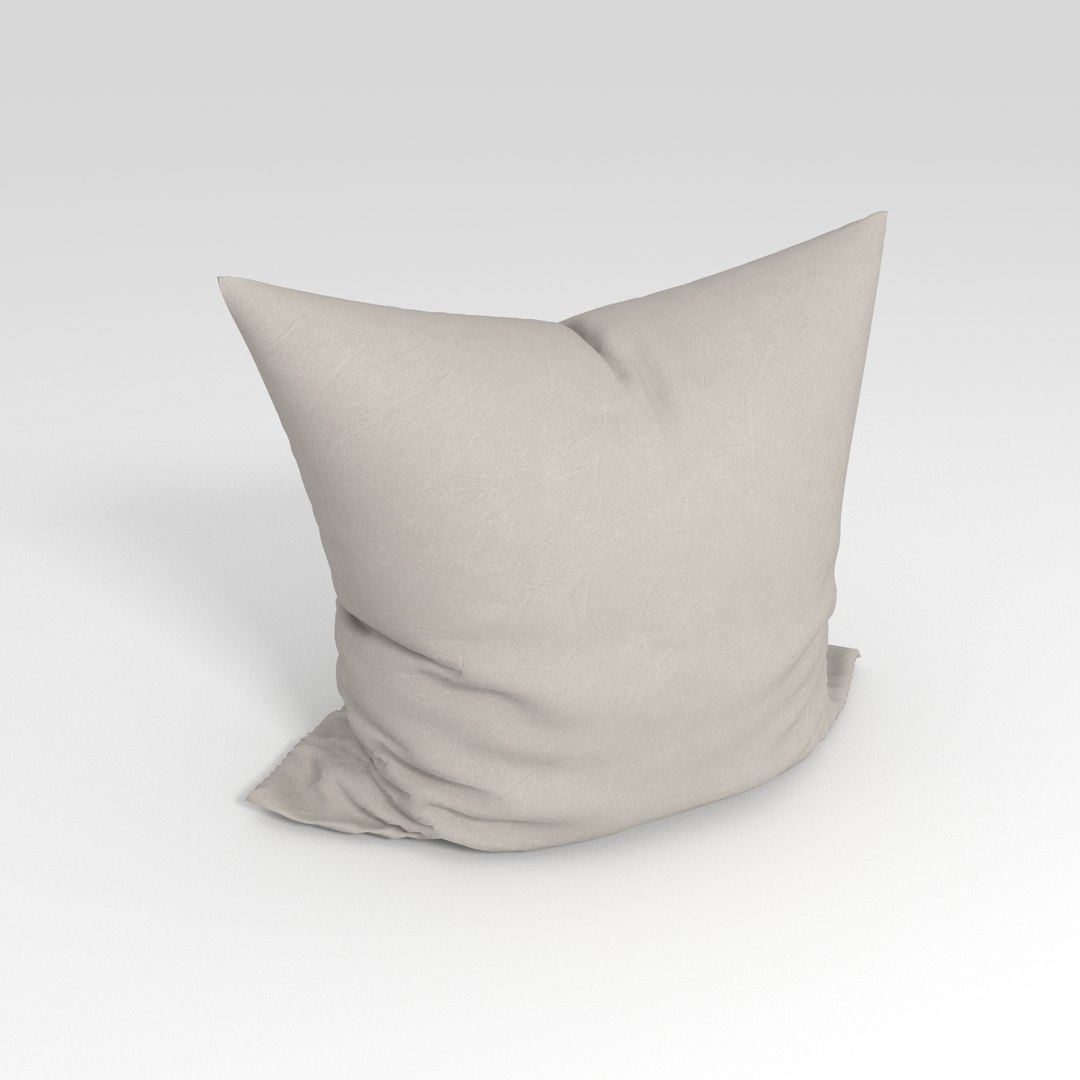 3D pillow soft object model TurboSquid 1585252