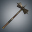 medieval hammers maces weapons 3D model