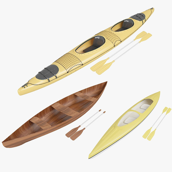 Canoe 3D Models for Download TurboSquid