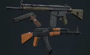 ak47 guns 3D